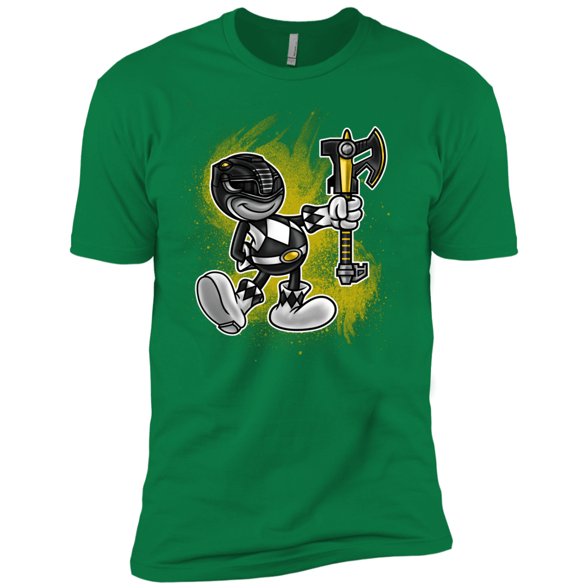 T-Shirts Kelly Green / X-Small Black Ranger Artwork Men's Premium T-Shirt