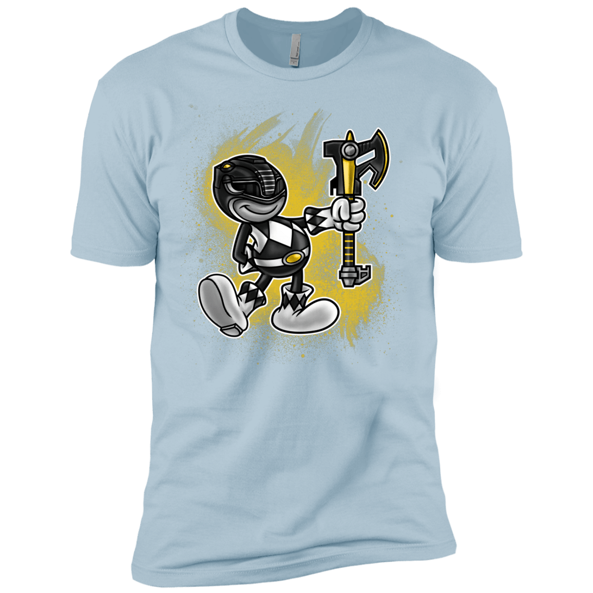 T-Shirts Light Blue / X-Small Black Ranger Artwork Men's Premium T-Shirt