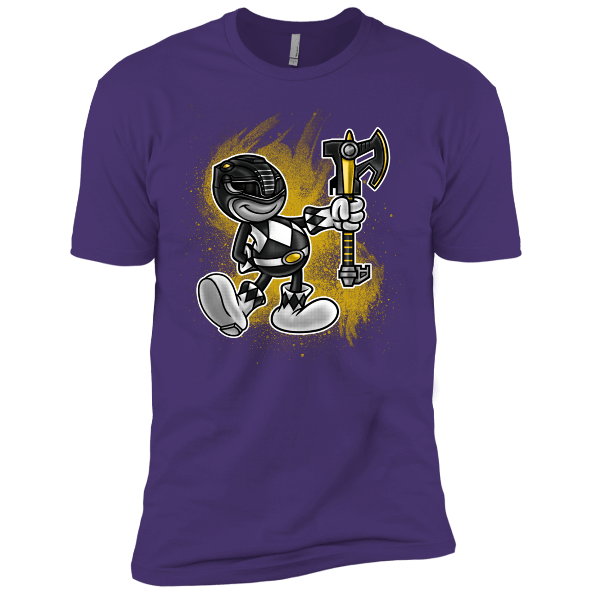 T-Shirts Purple / X-Small Black Ranger Artwork Men's Premium T-Shirt