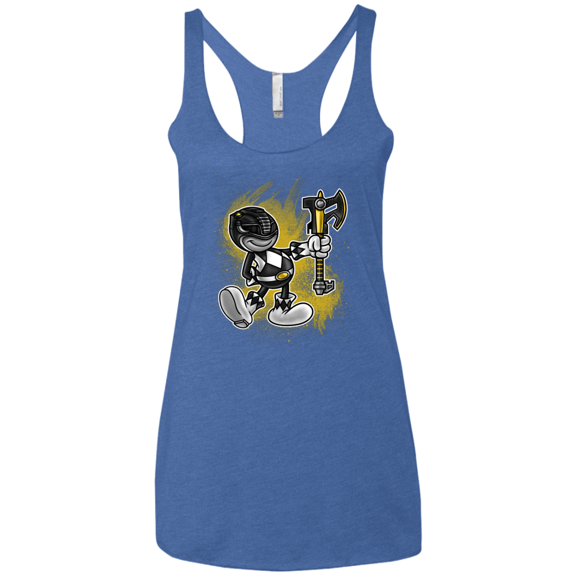 T-Shirts Vintage Royal / X-Small Black Ranger Artwork Women's Triblend Racerback Tank