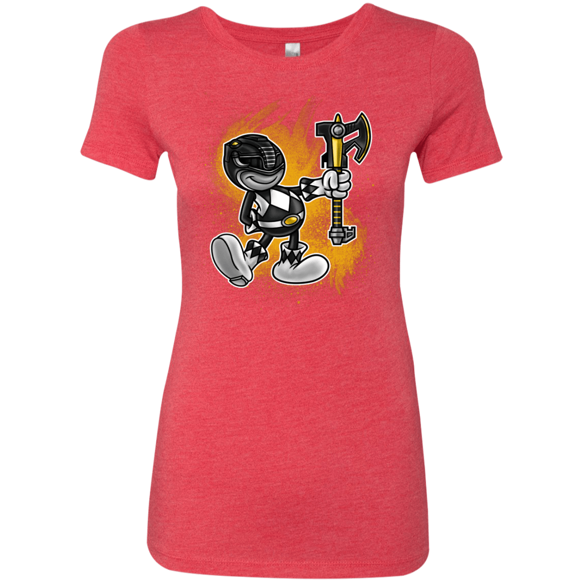 T-Shirts Vintage Red / Small Black Ranger Artwork Women's Triblend T-Shirt