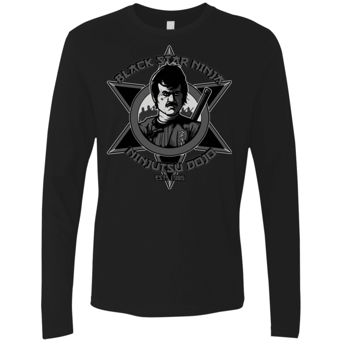 T-Shirts Black / S Black Star Dojo Men's Premium Long Sleeve