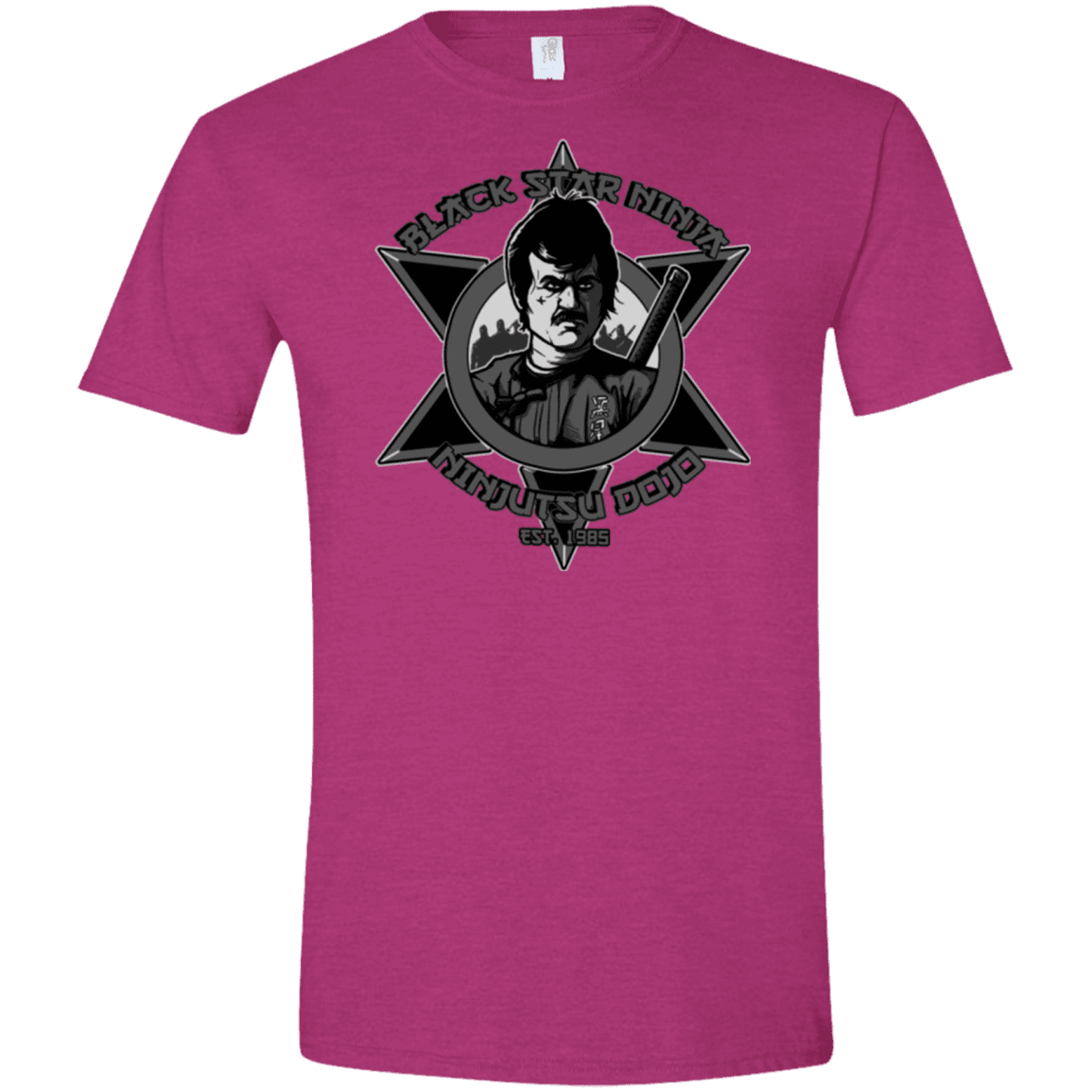 T-Shirts Antique Heliconia / S Black Star Dojo Men's Semi-Fitted Softstyle