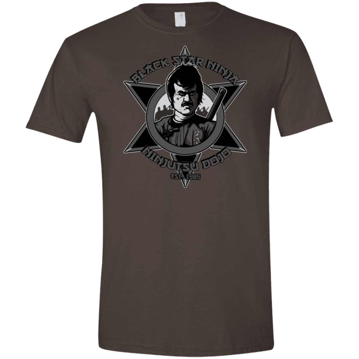 T-Shirts Dark Chocolate / S Black Star Dojo Men's Semi-Fitted Softstyle
