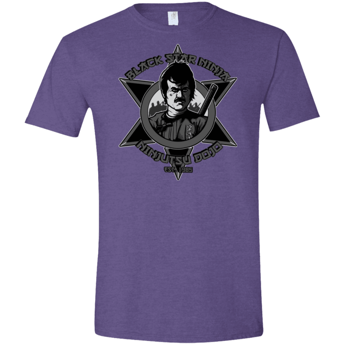 T-Shirts Heather Purple / S Black Star Dojo Men's Semi-Fitted Softstyle