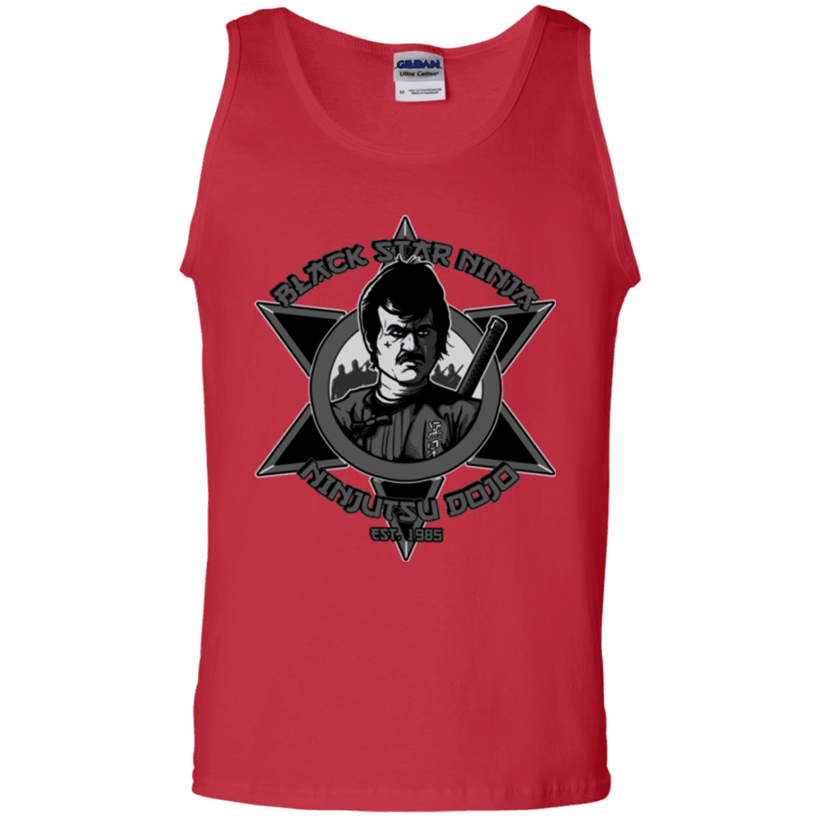 T-Shirts Red / S Black Star Dojo Men's Tank Top