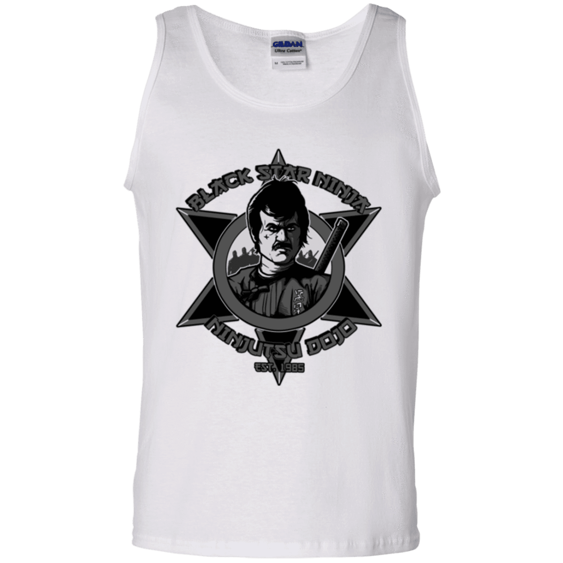 T-Shirts White / S Black Star Dojo Men's Tank Top