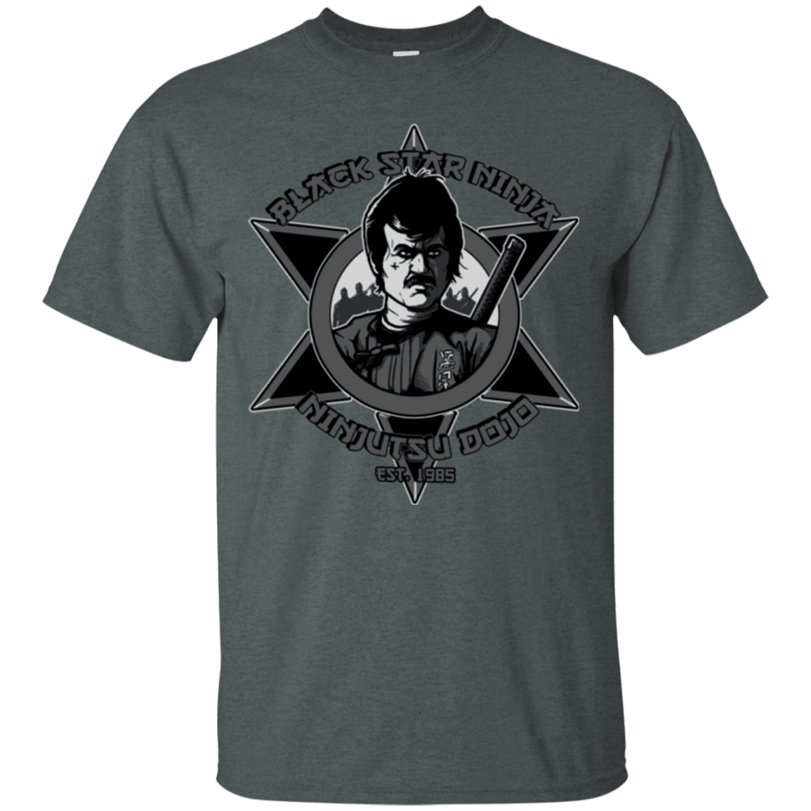 T-Shirts Dark Heather / S Black Star Dojo T-Shirt