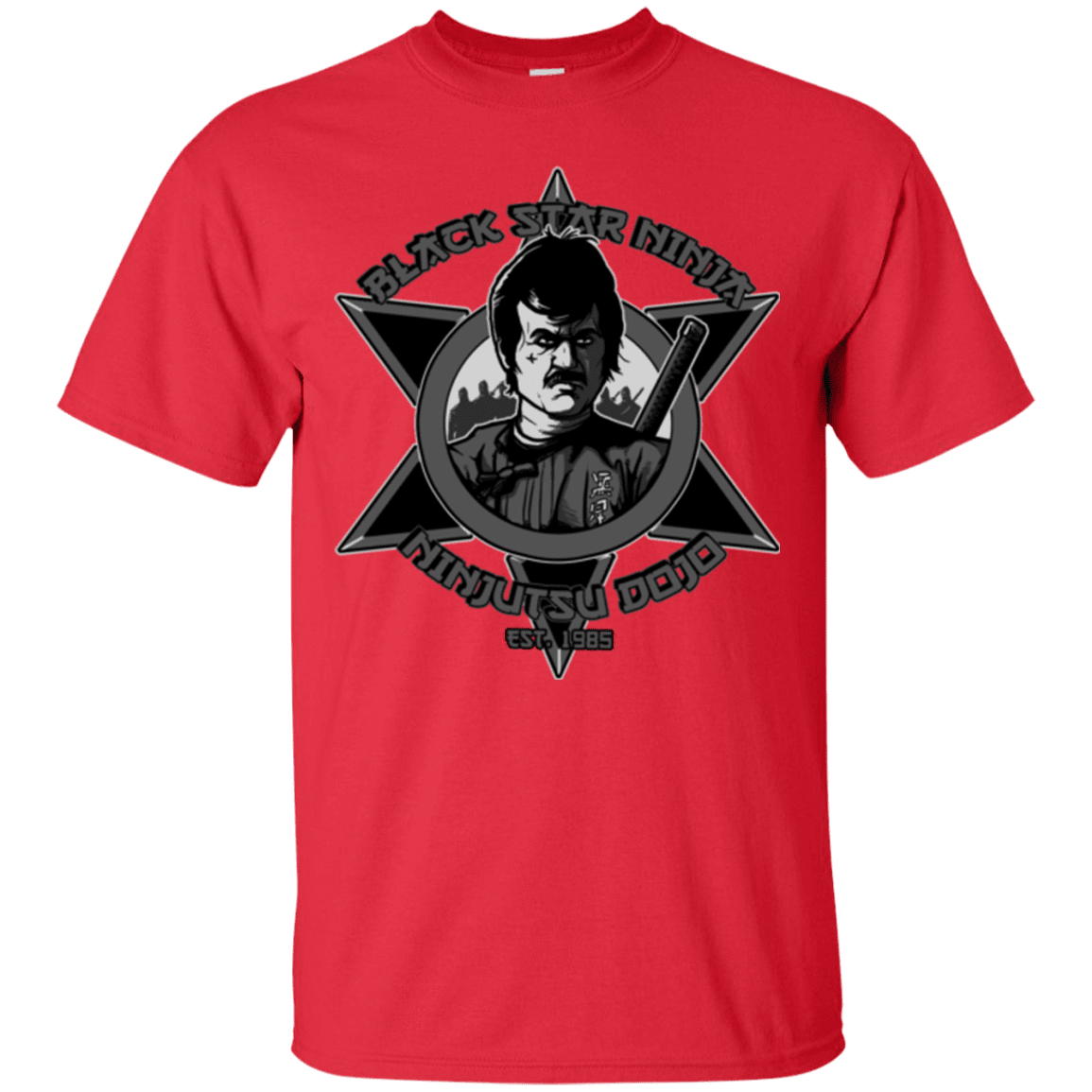T-Shirts Red / S Black Star Dojo T-Shirt