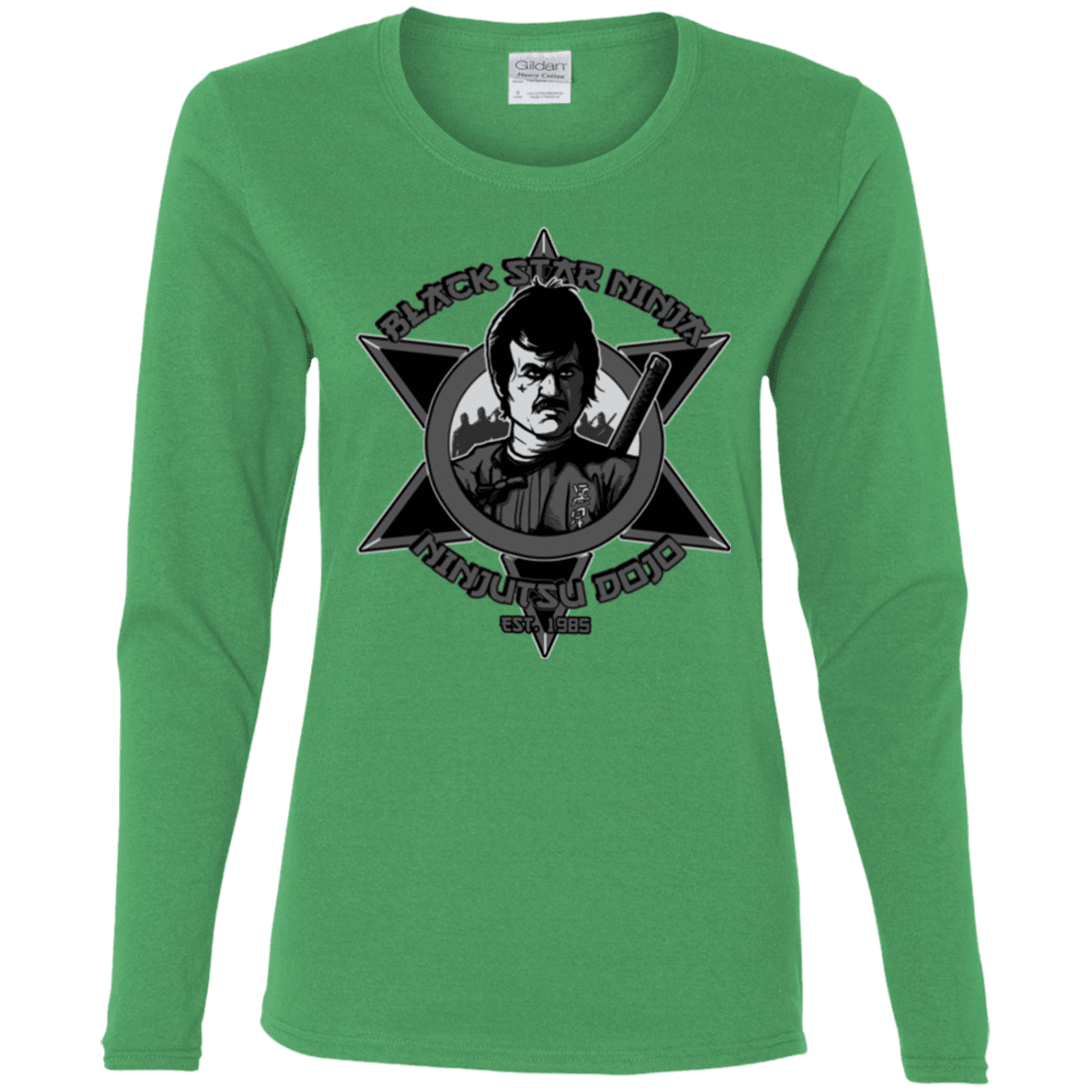 T-Shirts Irish Green / S Black Star Dojo Women's Long Sleeve T-Shirt