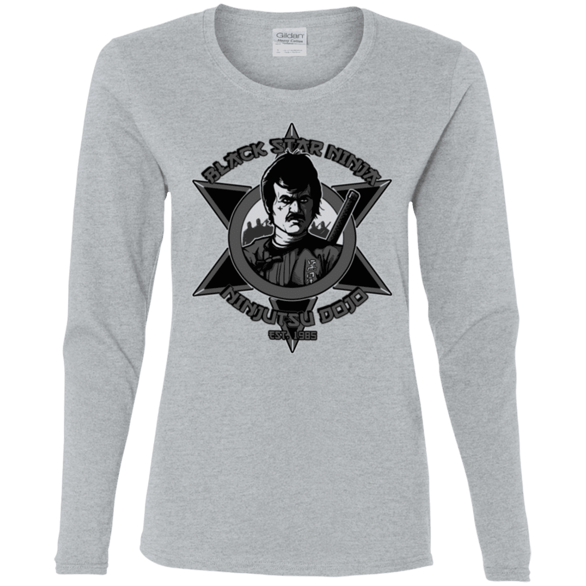 T-Shirts Sport Grey / S Black Star Dojo Women's Long Sleeve T-Shirt