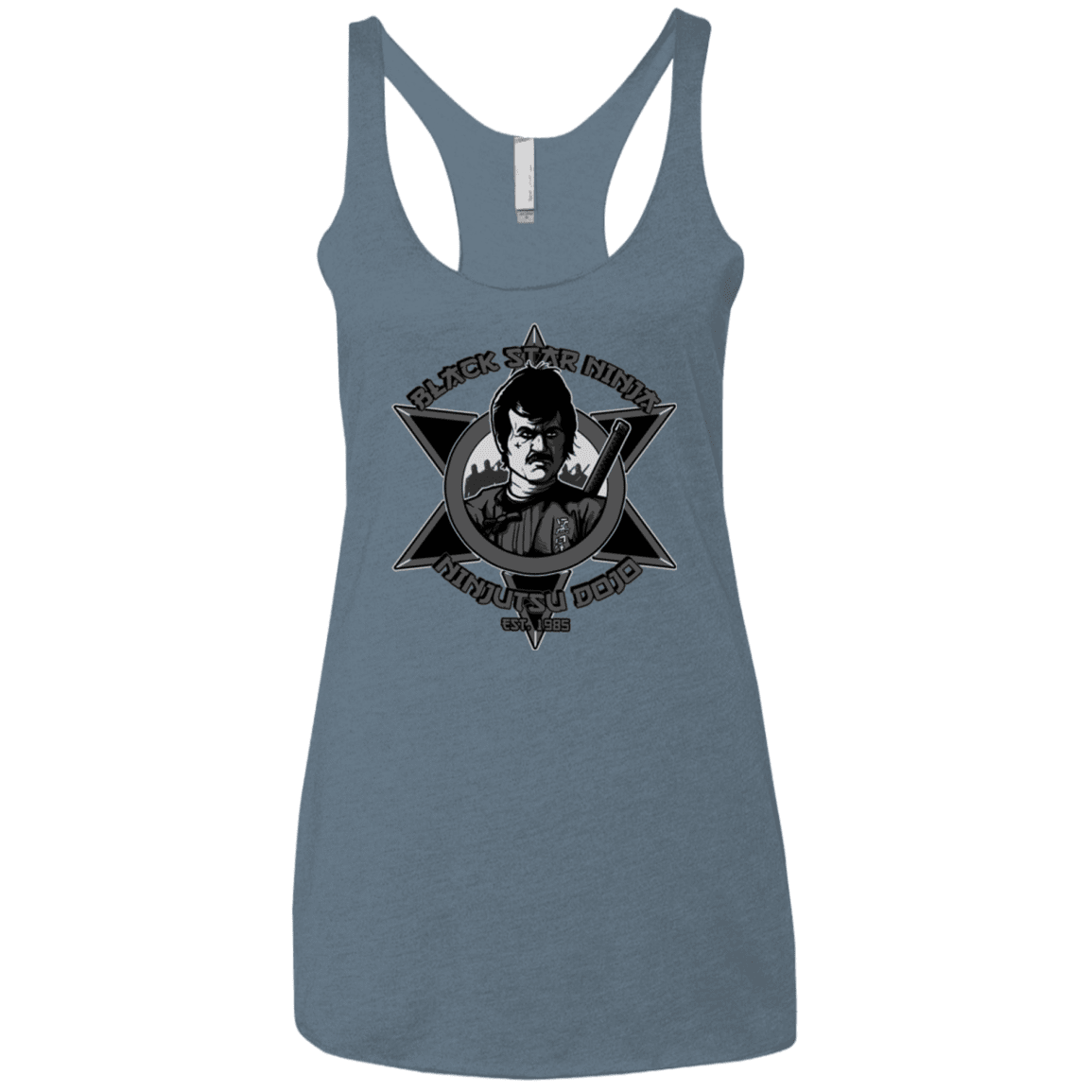 T-Shirts Indigo / X-Small Black Star Dojo Women's Triblend Racerback Tank