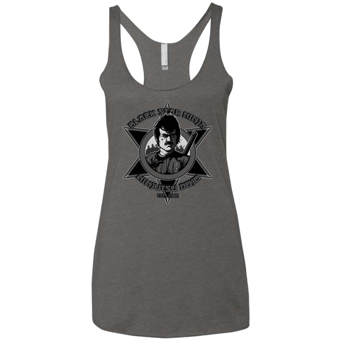 T-Shirts Premium Heather / X-Small Black Star Dojo Women's Triblend Racerback Tank