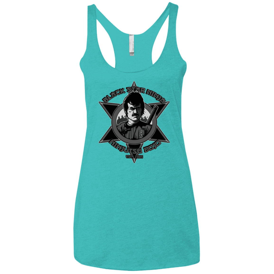 T-Shirts Tahiti Blue / X-Small Black Star Dojo Women's Triblend Racerback Tank