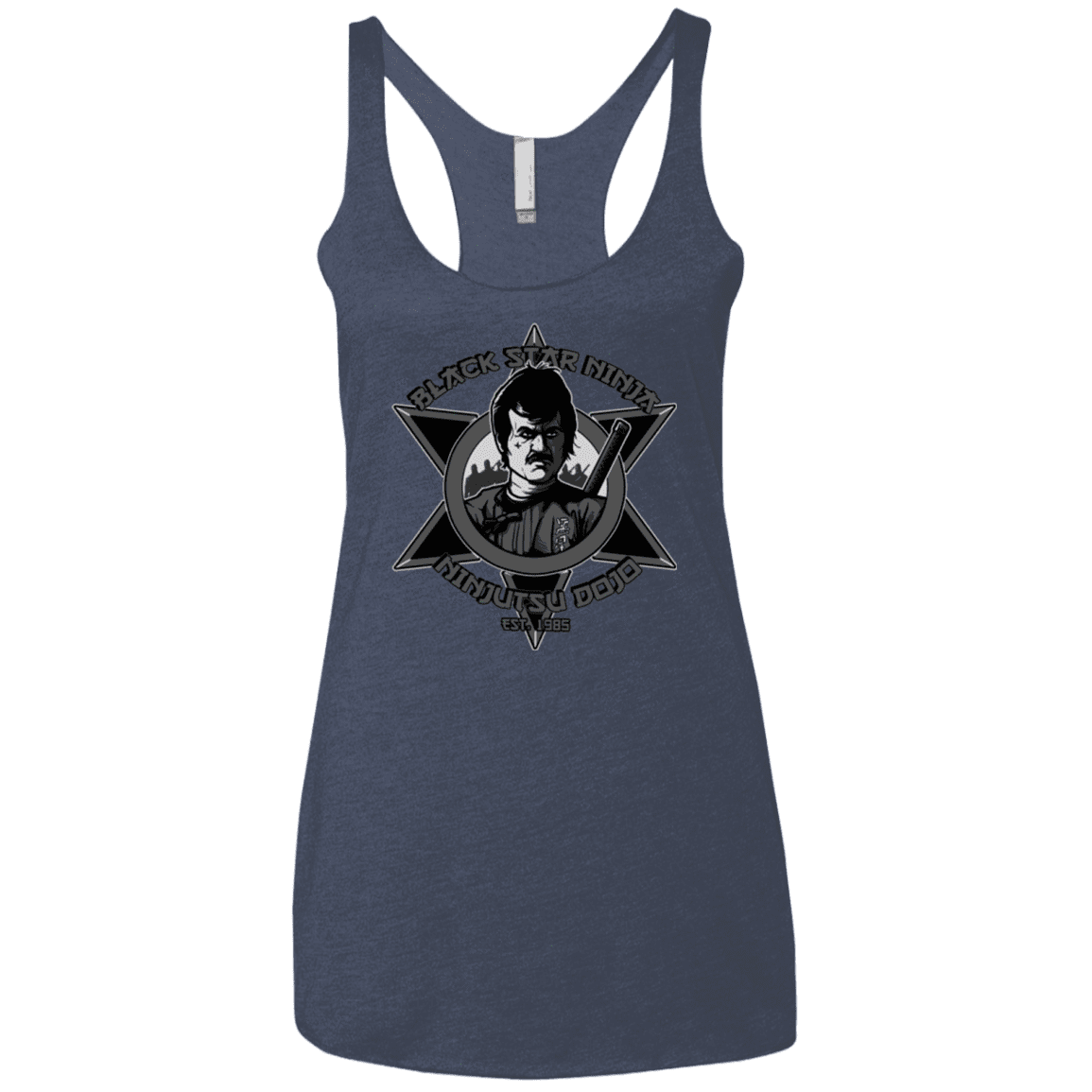 T-Shirts Vintage Navy / X-Small Black Star Dojo Women's Triblend Racerback Tank