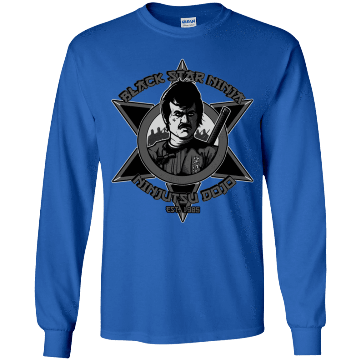 T-Shirts Royal / YS Black Star Dojo Youth Long Sleeve T-Shirt