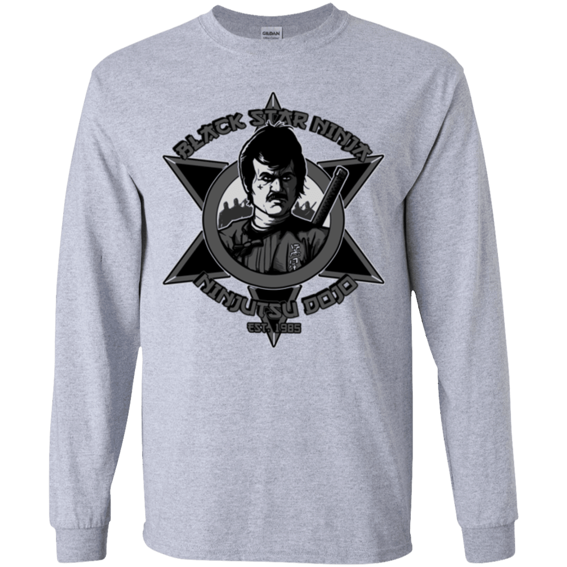 T-Shirts Sport Grey / YS Black Star Dojo Youth Long Sleeve T-Shirt