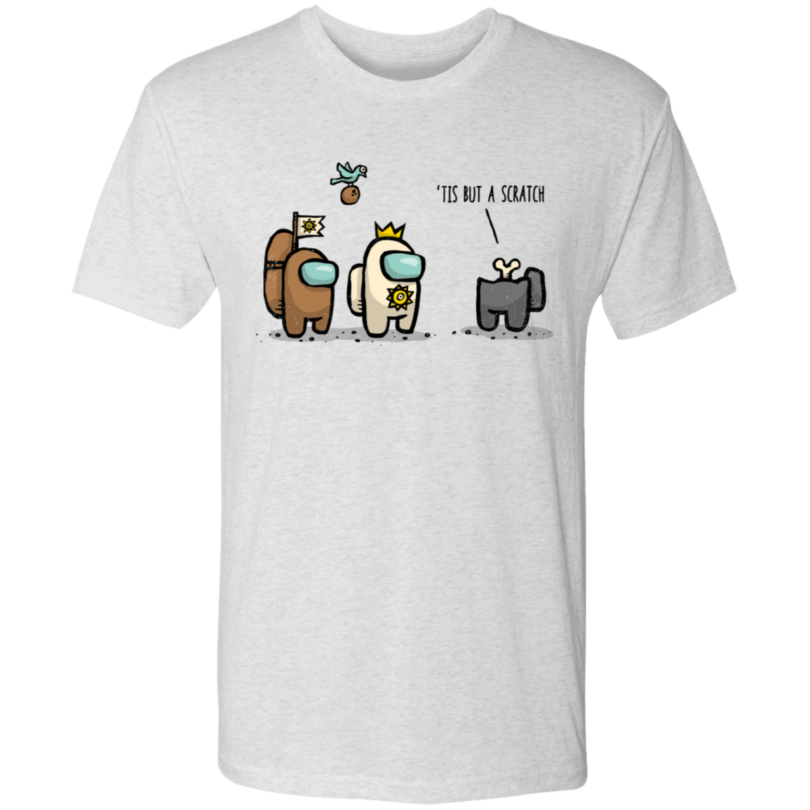 T-Shirts Heather White / S Black Sus Men's Triblend T-Shirt