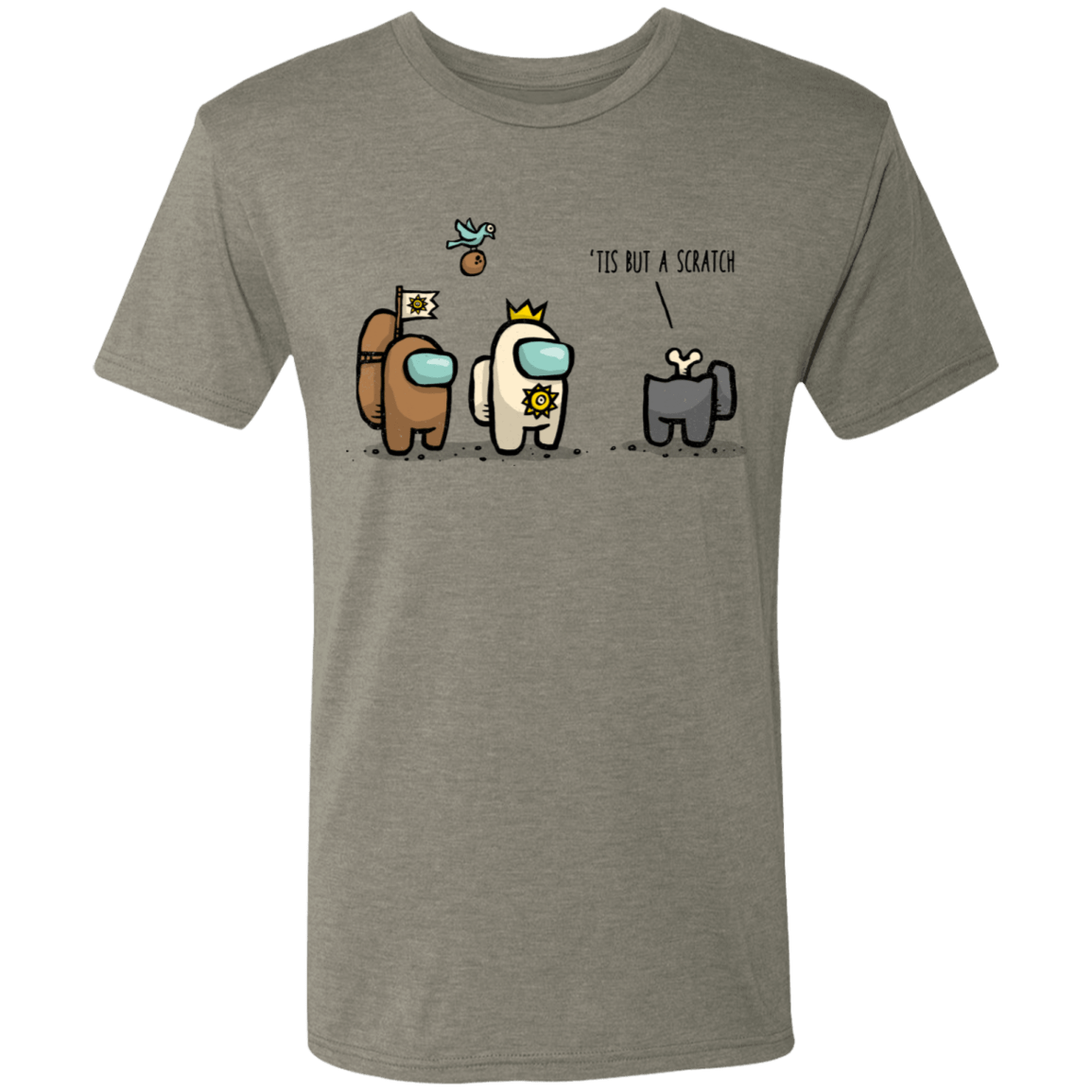 T-Shirts Venetian Grey / S Black Sus Men's Triblend T-Shirt