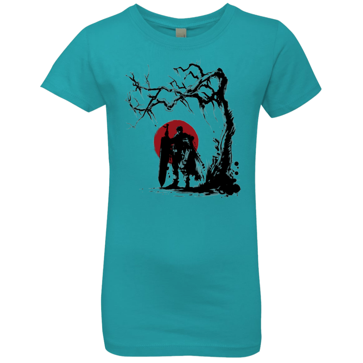 T-Shirts Tahiti Blue / YXS Black Swordsman under the sun Girls Premium T-Shirt