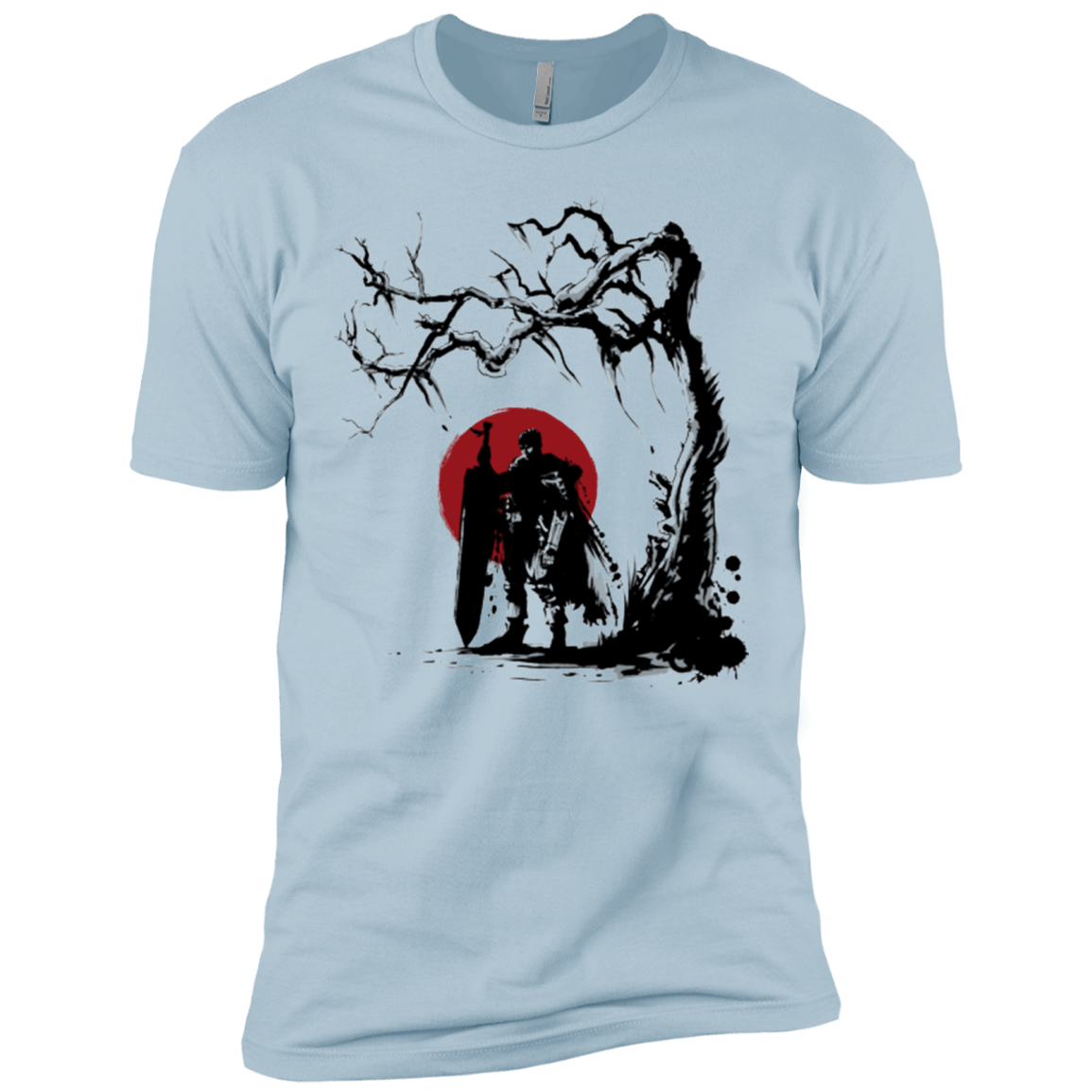 T-Shirts Light Blue / X-Small Black Swordsman under the sun Men's Premium T-Shirt