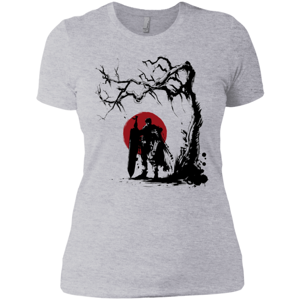 T-Shirts Heather Grey / X-Small Black Swordsman under the sun Women's Premium T-Shirt