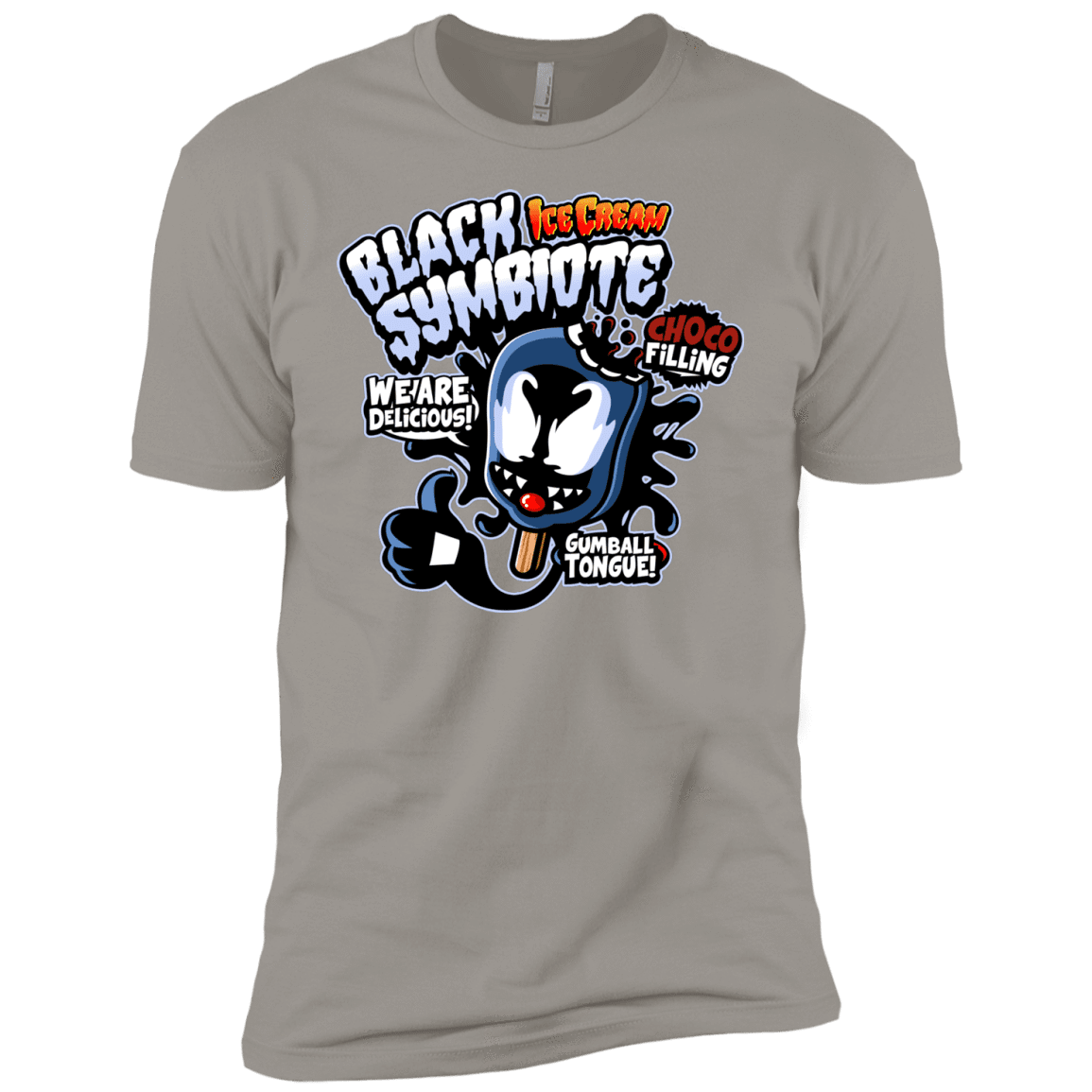 T-Shirts Light Grey / YXS Black Symbiote Ice Cream Boys Premium T-Shirt