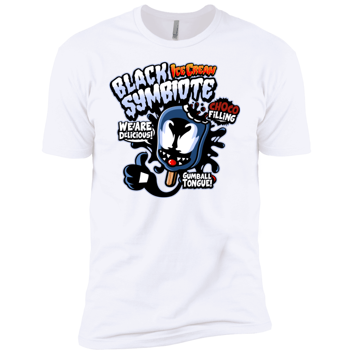 T-Shirts White / YXS Black Symbiote Ice Cream Boys Premium T-Shirt