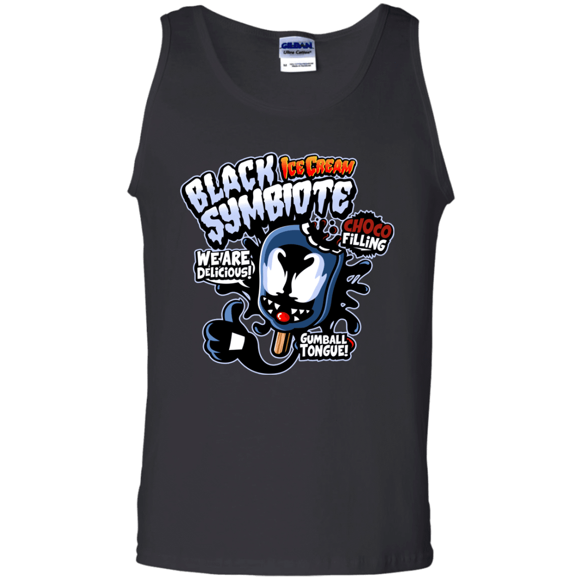 T-Shirts Black / S Black Symbiote Ice Cream Men's Tank Top