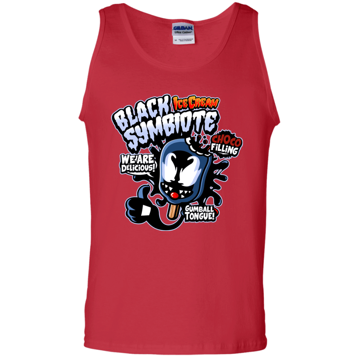 T-Shirts Red / S Black Symbiote Ice Cream Men's Tank Top