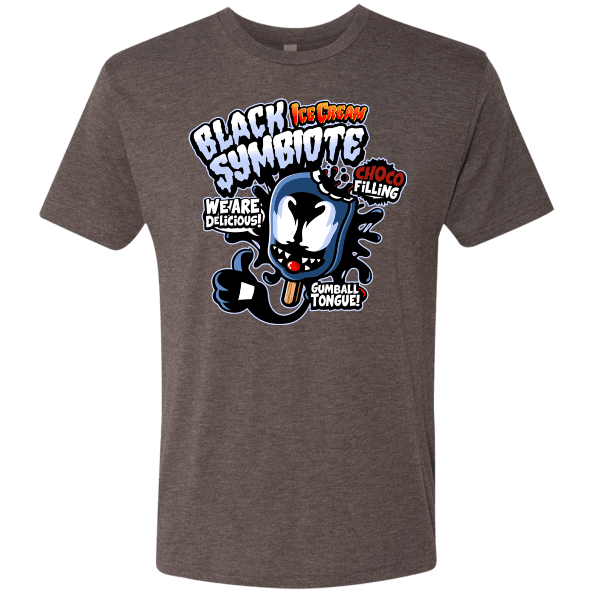 T-Shirts Macchiato / S Black Symbiote Ice Cream Men's Triblend T-Shirt