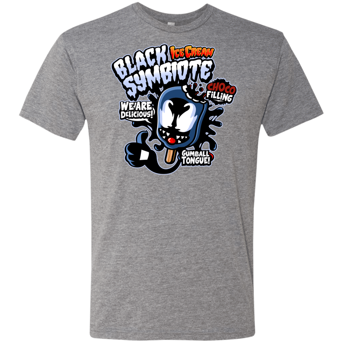 T-Shirts Premium Heather / S Black Symbiote Ice Cream Men's Triblend T-Shirt