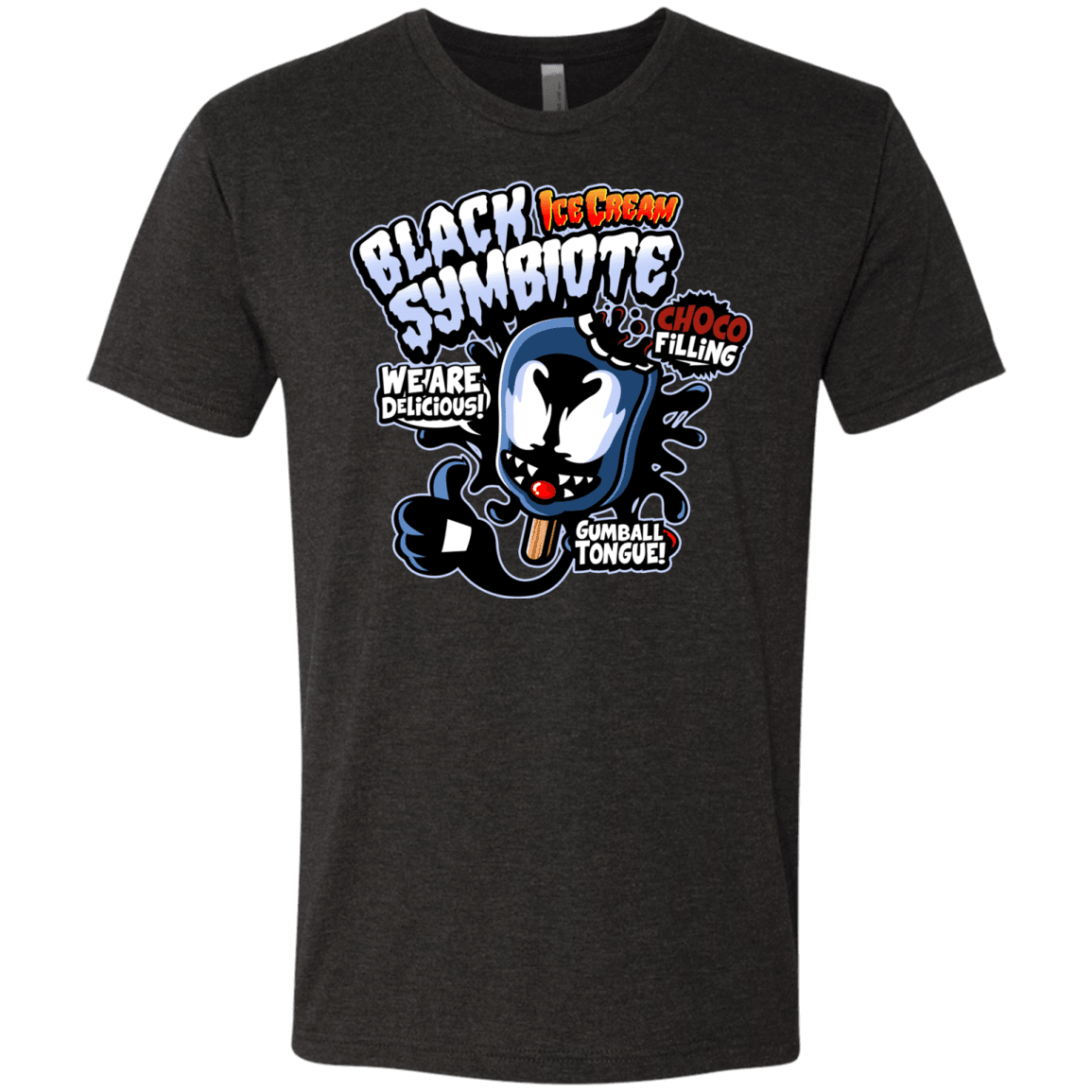 T-Shirts Vintage Black / S Black Symbiote Ice Cream Men's Triblend T-Shirt