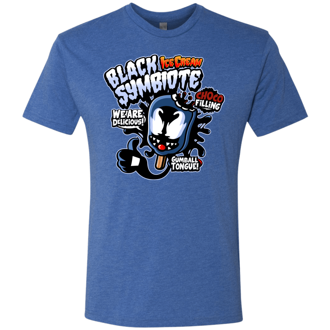 T-Shirts Vintage Royal / S Black Symbiote Ice Cream Men's Triblend T-Shirt