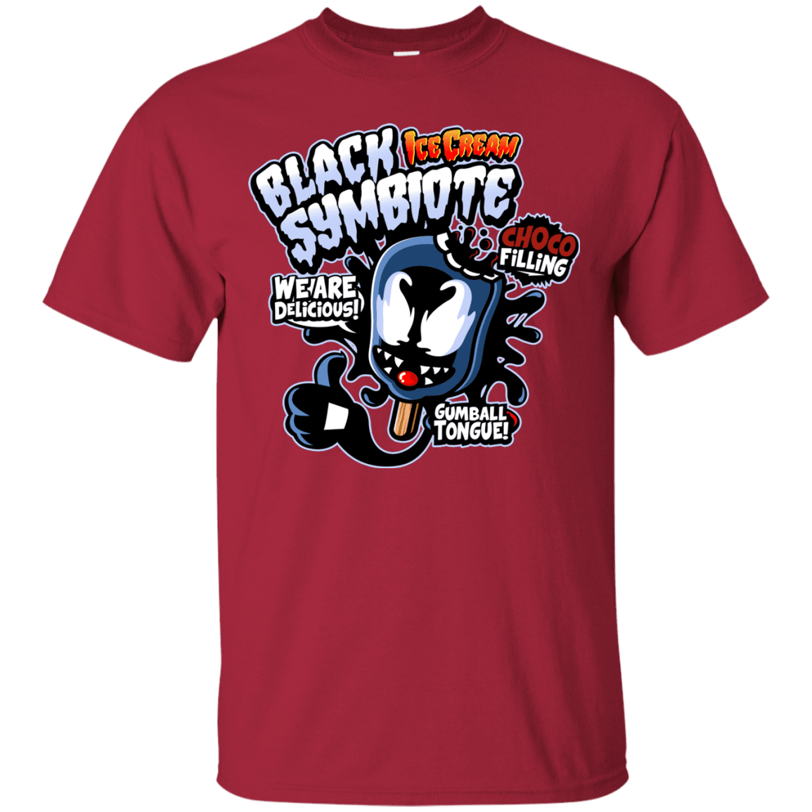 T-Shirts Cardinal / S Black Symbiote Ice Cream T-Shirt
