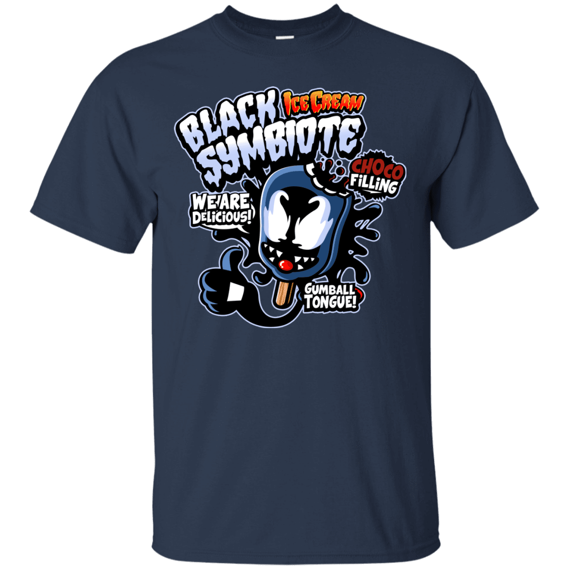 T-Shirts Navy / S Black Symbiote Ice Cream T-Shirt