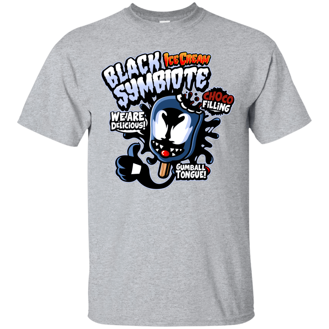T-Shirts Sport Grey / S Black Symbiote Ice Cream T-Shirt
