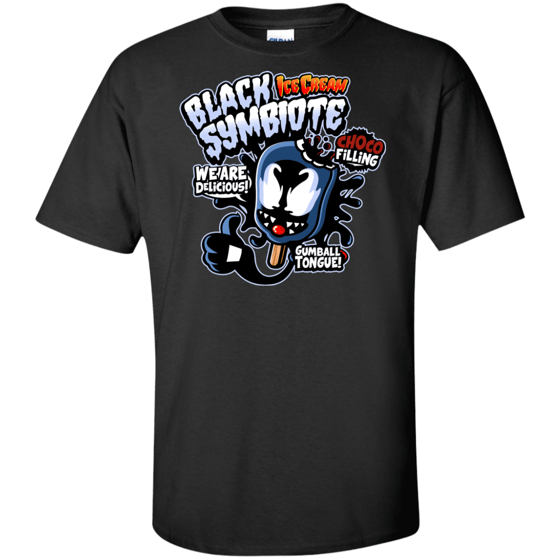 T-Shirts Black / XLT Black Symbiote Ice Cream Tall T-Shirt