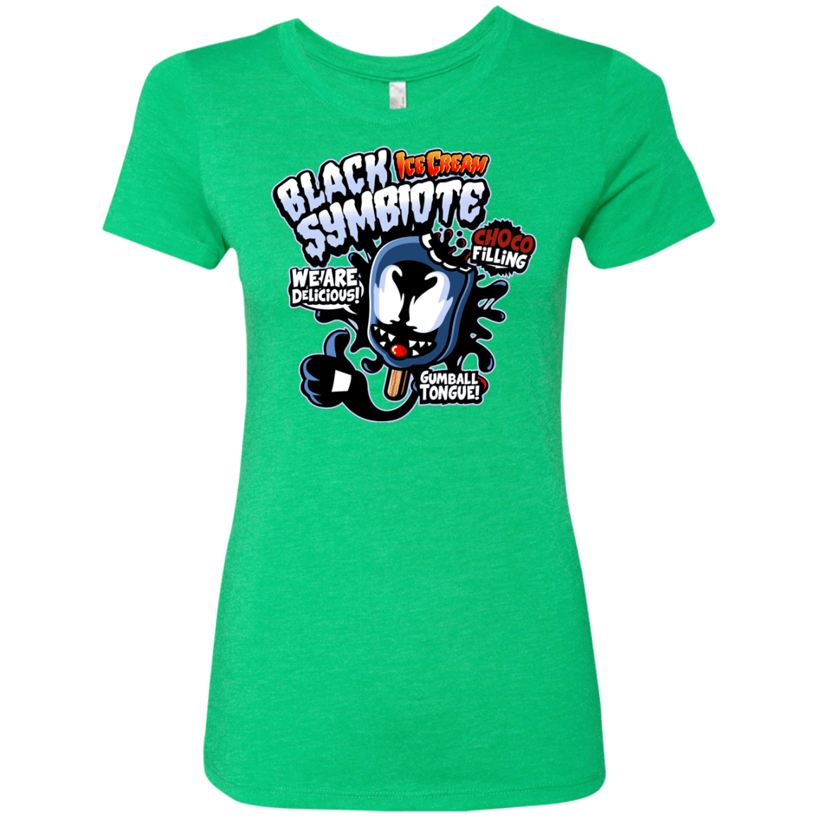 T-Shirts Envy / S Black Symbiote Ice Cream Women's Triblend T-Shirt