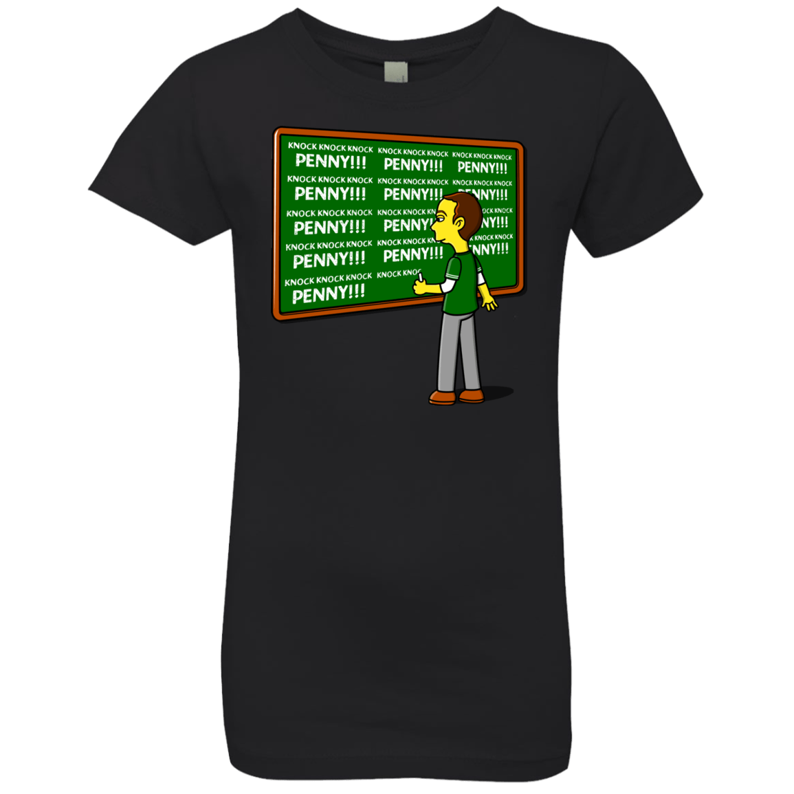 T-Shirts Black / YXS Blackboard Theory Girls Premium T-Shirt