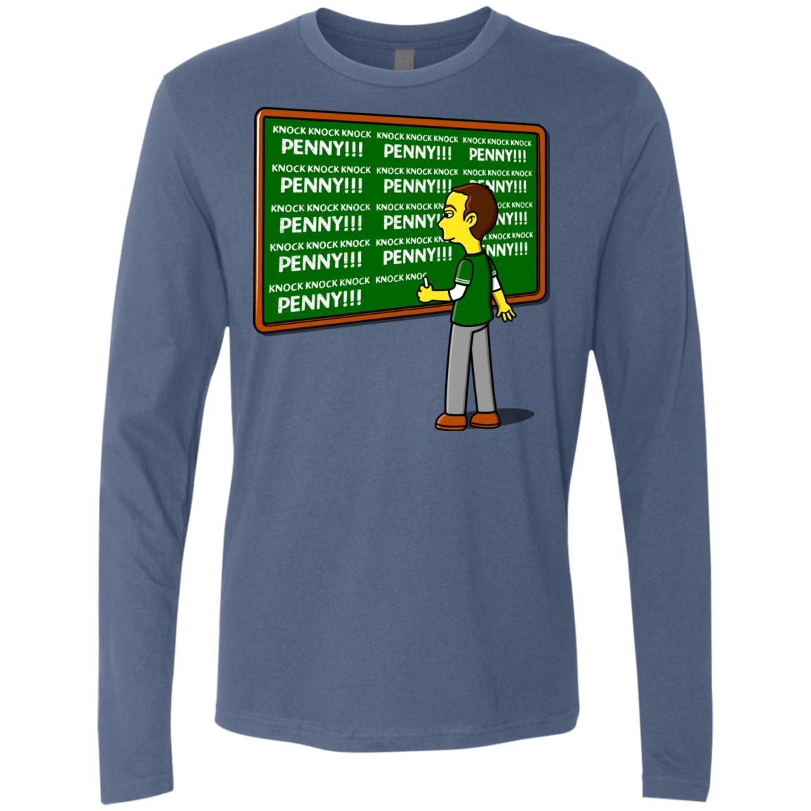 T-Shirts Indigo / Small Blackboard Theory Men's Premium Long Sleeve