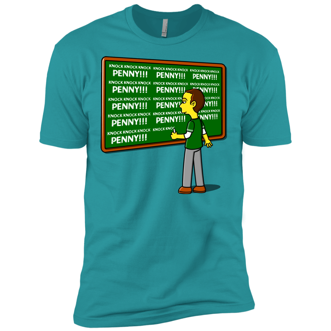 T-Shirts Tahiti Blue / X-Small Blackboard Theory Men's Premium T-Shirt