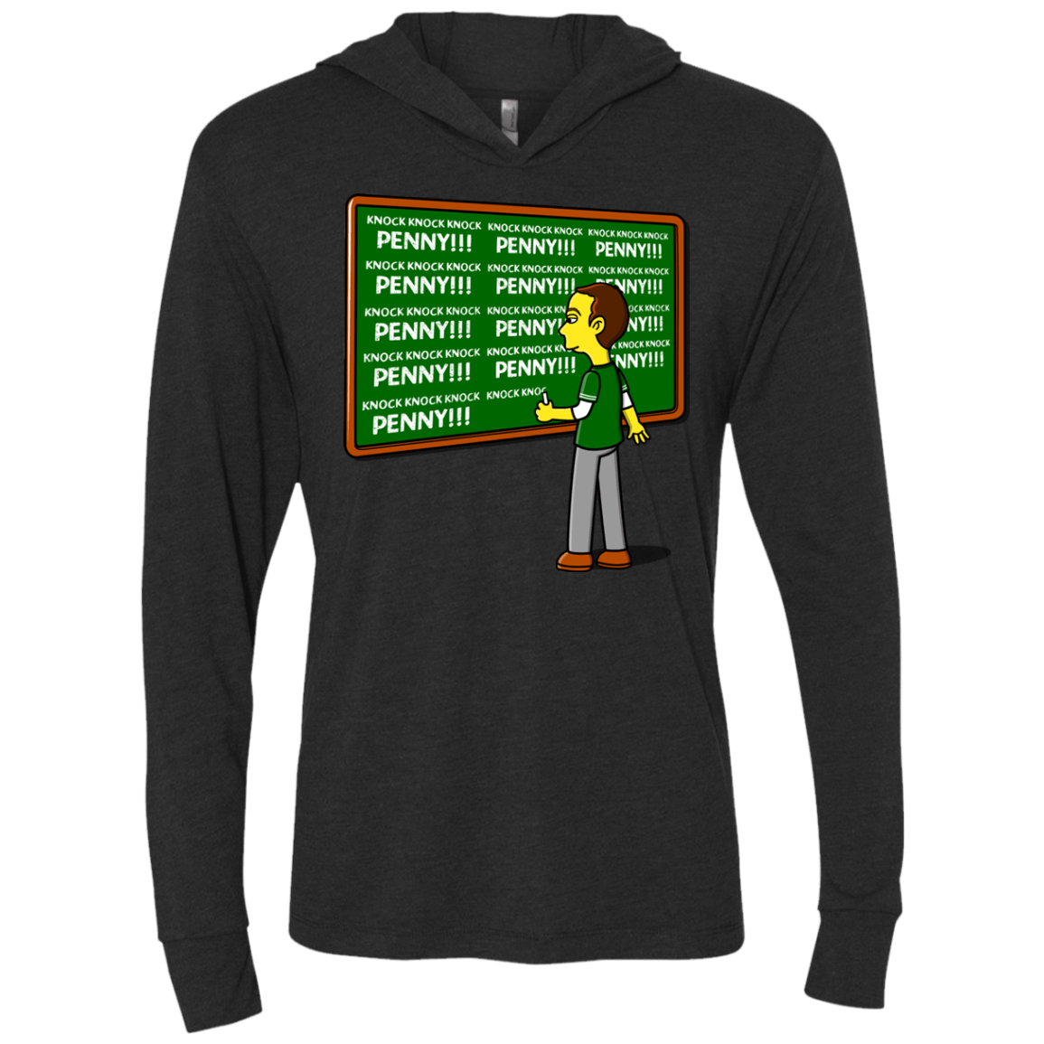 T-Shirts Vintage Black / X-Small Blackboard Theory Triblend Long Sleeve Hoodie Tee