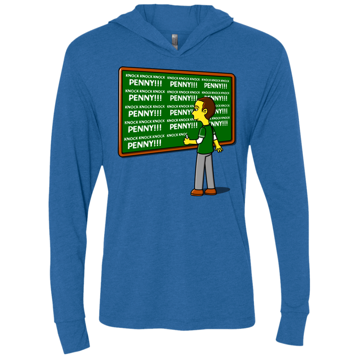 T-Shirts Vintage Royal / X-Small Blackboard Theory Triblend Long Sleeve Hoodie Tee