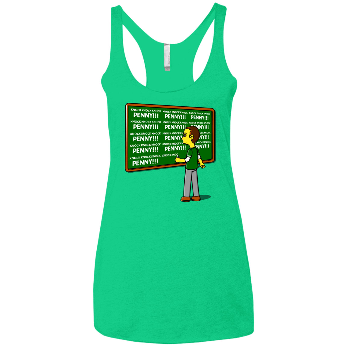 T-Shirts Envy / X-Small Blackboard Theory Women's Triblend Racerback Tank