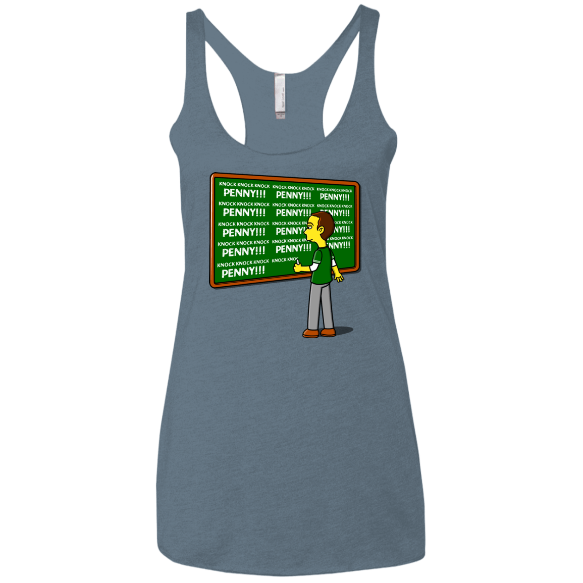 T-Shirts Indigo / X-Small Blackboard Theory Women's Triblend Racerback Tank