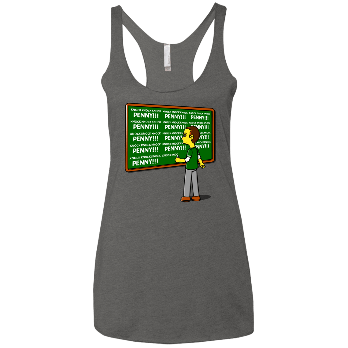 T-Shirts Premium Heather / X-Small Blackboard Theory Women's Triblend Racerback Tank