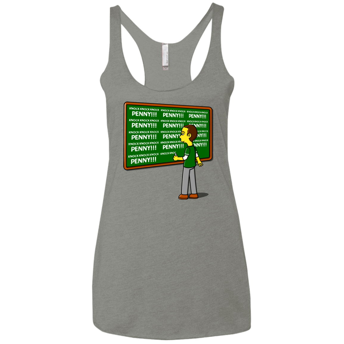 T-Shirts Venetian Grey / X-Small Blackboard Theory Women's Triblend Racerback Tank