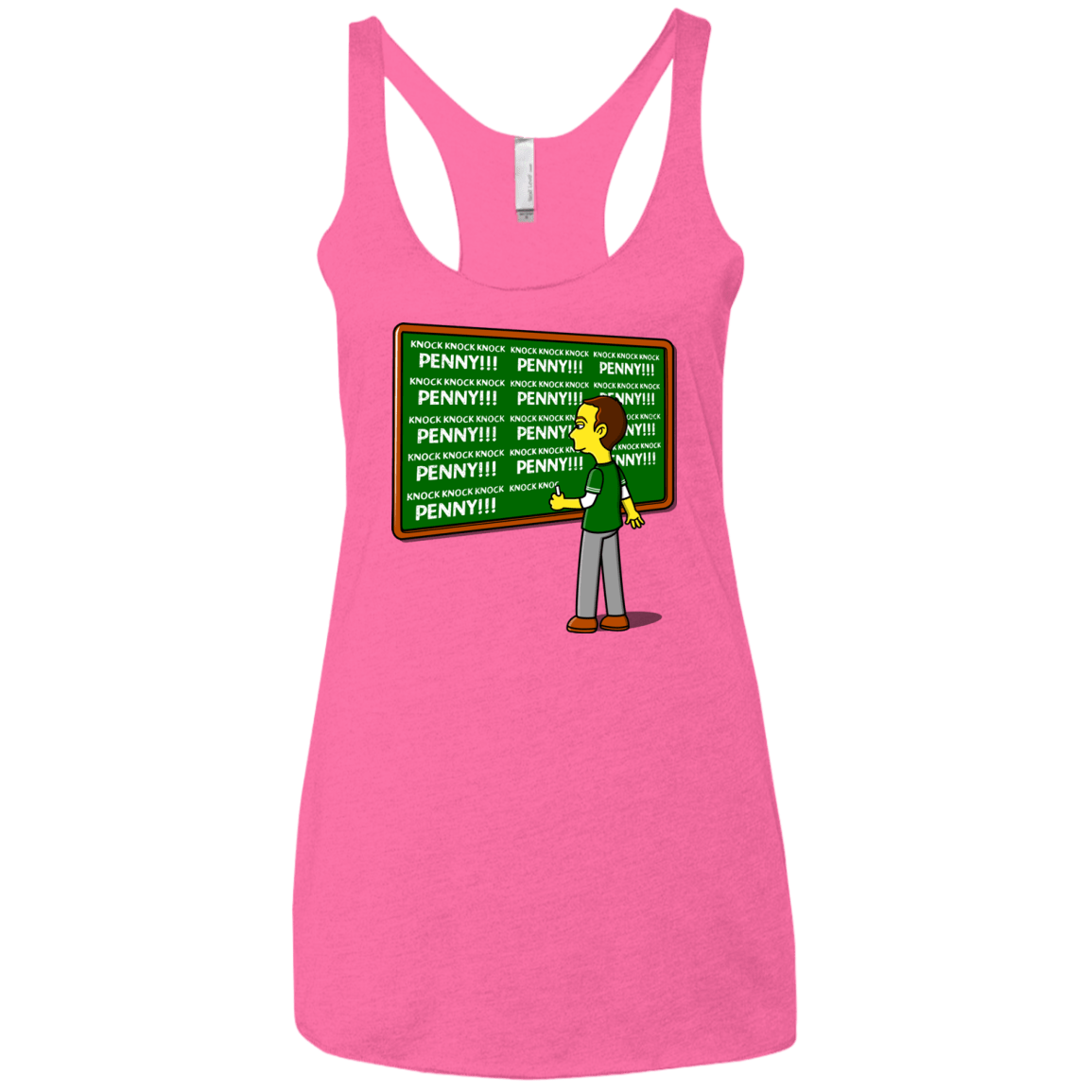 T-Shirts Vintage Pink / X-Small Blackboard Theory Women's Triblend Racerback Tank
