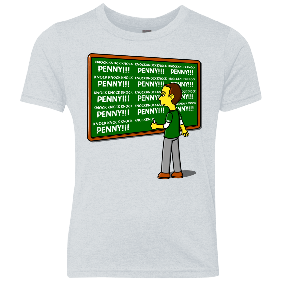 T-Shirts Heather White / YXS Blackboard Theory Youth Triblend T-Shirt